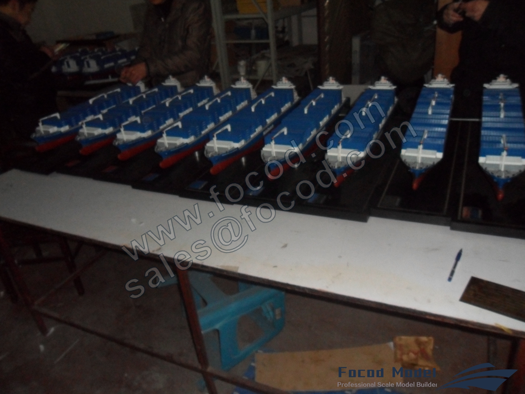 custom made model of Nile Dutch container ship